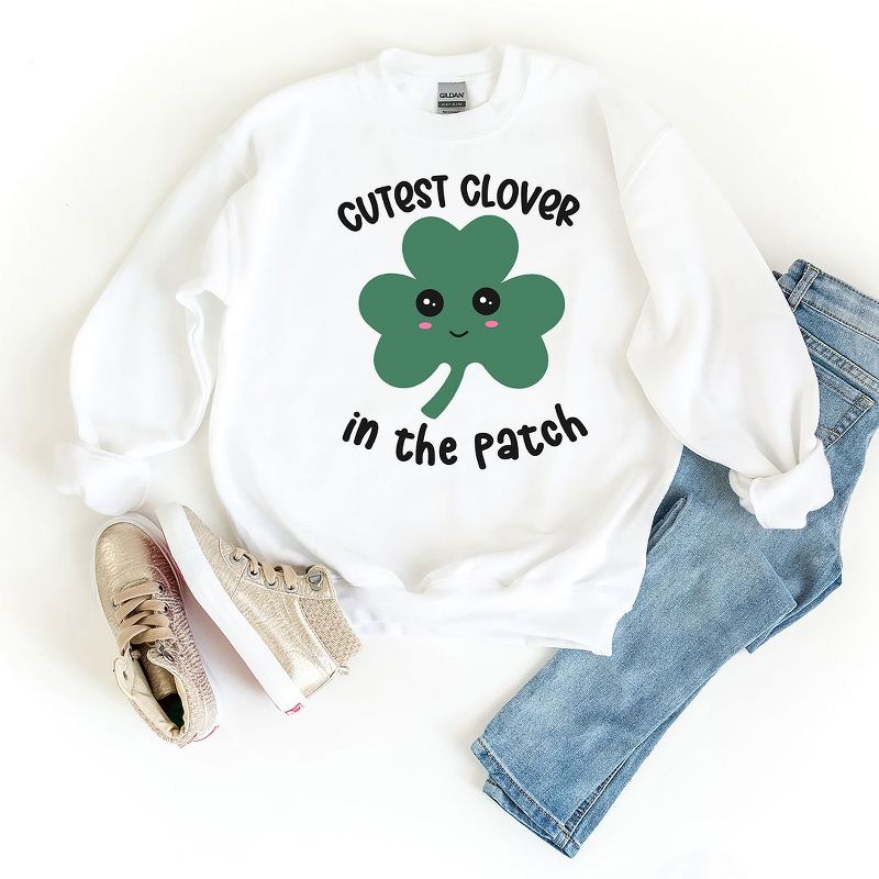 The Juniper Shop Cutest Clover Youth Graphic Sweatshirt, 2 of 3