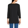 Lands' End Women's Supima Cotton Adjustable 3/4 Sleeve Boatneck Tunic - 2 of 4