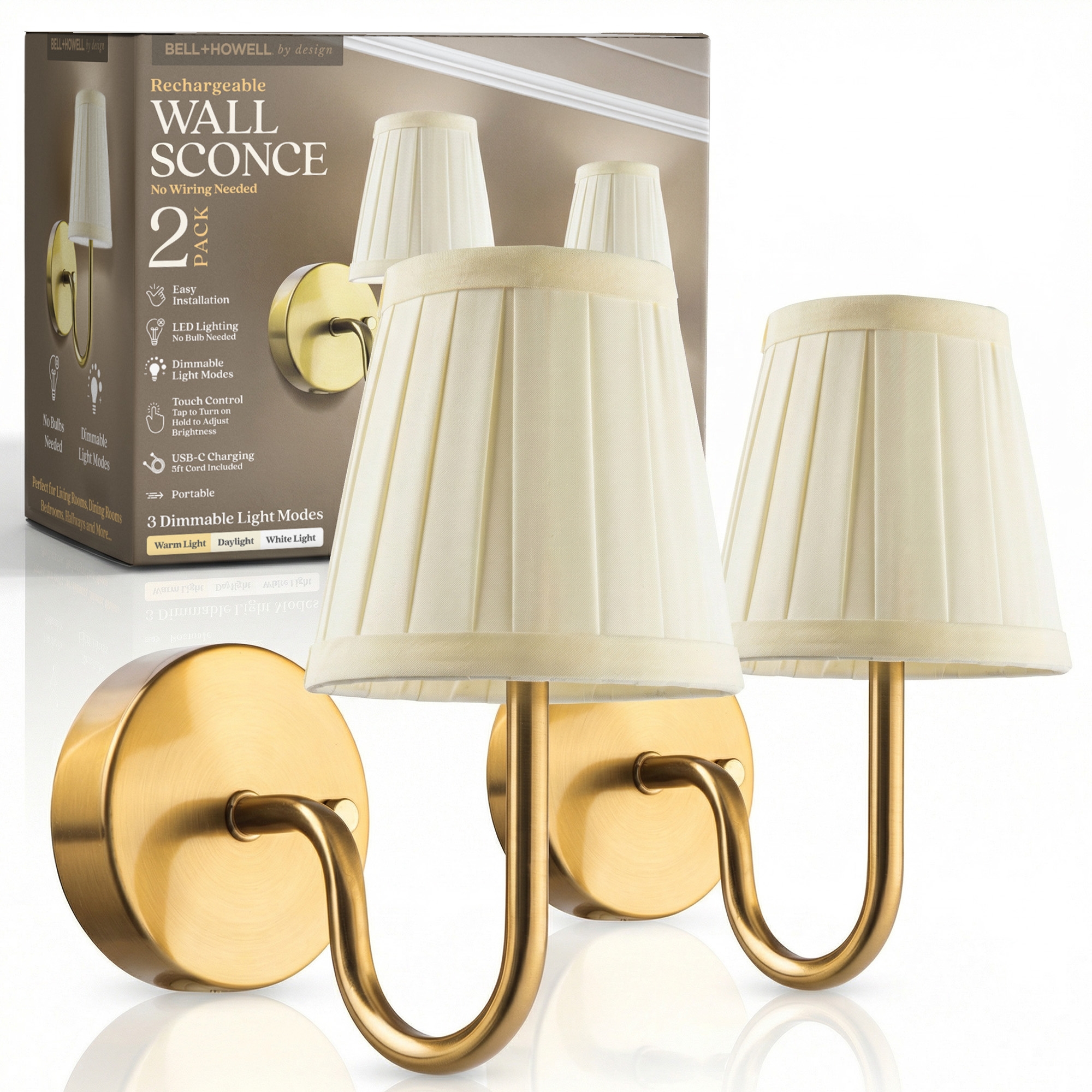 Rechargeable Wall Scones
