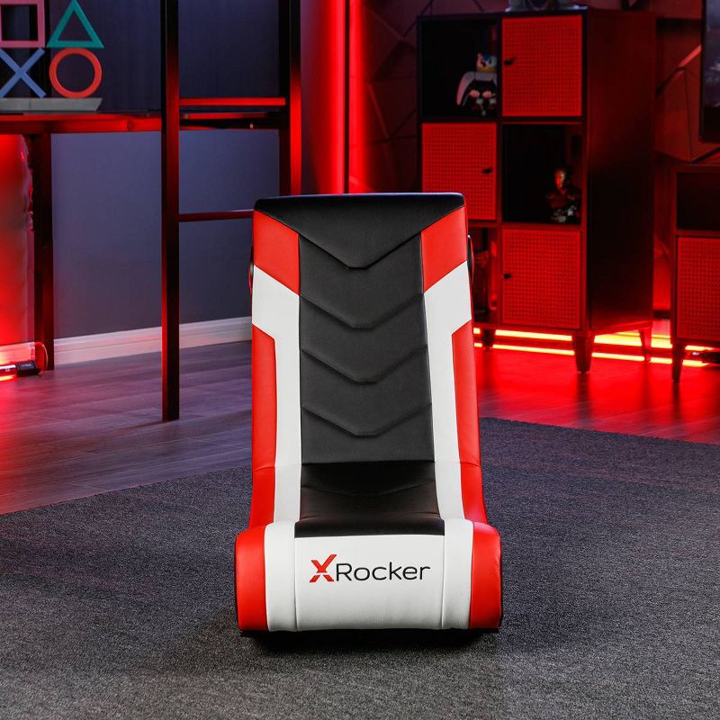 Horizon 2.0 Sound Floor Rocker Gaming Chair Red/Black - X Rocker, 6 of 17
