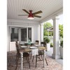 Hunter 52" Mill Valley Lighted Ceiling Fan Barn Red Finish - Industrial Rustic Design with LED Light Kit Included - 2 of 4