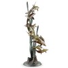 SPI Home Dozen Dolphin Pod Seascape Brass Sculpture Ocean Inspired Statement Art Coastal Display 54 Inches Tall - 2 of 4