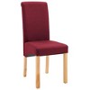 vidaXL Dining Chairs 2 pcs Red Fabric - 3 of 4