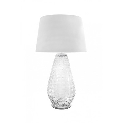 nuLOOM Elyria Glass 28" Table Lamp Lighting - Clear 28" H x 16" W x 16" D