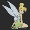 Junior's Peter Pan Tinker Bell Sitting Distressed Portrait Sweatshirt - image 2 of 2