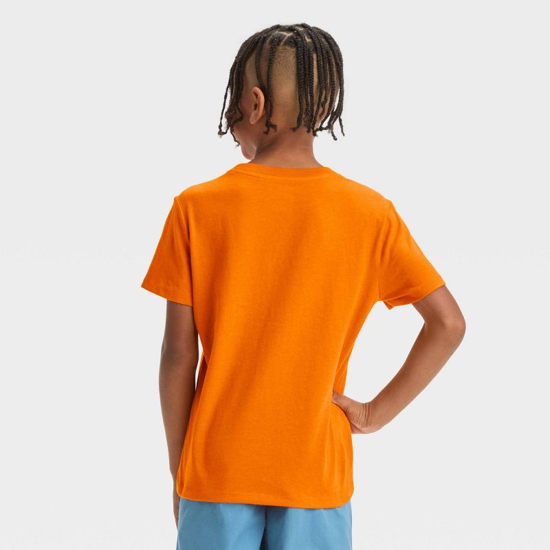 Boys' Short Sleeve 'Explore' Graphic T-Shirt - Cat & Jack™ Orange, 4 of 5