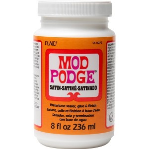 Mod Podge 8 fl oz Craft Glue - Satin: Dries Clear, Non-Toxic, Liquid Sealer, Art & Stationery, Office Use - 1 of 4