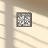 Slickblue Pickleball Grandpa Wood Sign – Funny 7x7 Rustic Wall Décor – Cooler Than Normal Grandpa, Color Options - 2 of 3