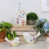 Pavilion Gift Company - Home - 7" MDF House Plaque with Vase - Wall Sign Panels - 3 of 4