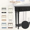 KIGFTSOD Entryway Table with 4 Drawers, Retro Console Table with Open Shelf for Entryways, Living Rooms, and Hallways - 2 of 4