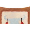 C&F Home 12" x 12" Hudson Bull Applique Pillow - 2 of 3