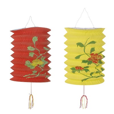 Beistle 6" x 9" Chinese Lanterns; Red/Yellow 6/Pack 50476