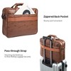 Mens Laptop Bag,15 Inch Leather Messenger Bag Water Resistant Business Travel Briefcase - 3 of 4