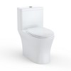 Elongated One-Piece Toilet w/Soft-Close Seat, Ceramic & PP, White, Multiple Styles - 2 of 4