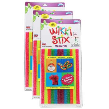 Creativity Street Wax Works Sticks, Assorted Bright Hues, 8, 288 Pieces