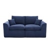 Modular Sectional Sofa Upholstered Loveseat 2-Seater Cloud Couch with Removable Cushion Cover, No Assembly Needed - ModernLuxe - 2 of 4