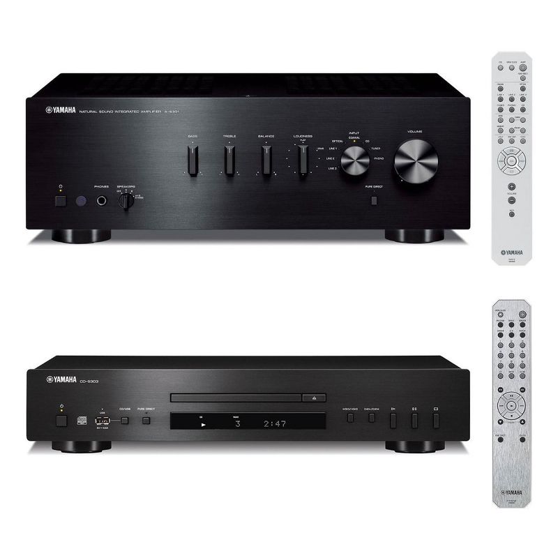 Yamaha CD-S303 CD Player with MP3/WMA/LPCM/FLAC/USB Compatibility with A-S301 Integrated Amplifier, 1 of 14