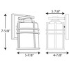 Progress Lighting Format 1-Light Small Wall Lantern, Black, Etched Glass Shade - 2 of 3