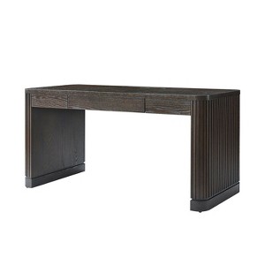Araoz Modern Desk with Built-in Power Outlets|HULALA HOME-CHARCOAL - 1 of 4