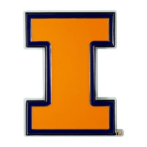 NCAA Illinois Fighting Illini 3D Metal Emblem - 1 of 3