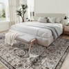 Washable Rug Non Slip Traditional Distressed Floor Carpet Low Pile Farmhouse Foldable Printed Rug, Non Shedding Pearl Velvet Soft Accent Rug - 4 of 4