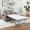 Whisen Twin Sofa Bed & Sleeper Sofa with Foldable Mattress, Side Table, Storage Pocket and USB Ports - 2 of 4