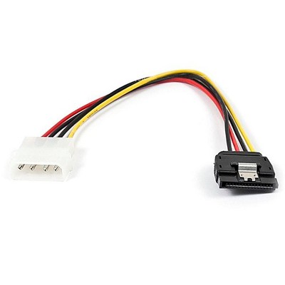 Monoprice DATA Cable - 0.67 Feet - SATA 15-pin Female with Latch to Molex 4-pin Male Power Adapter