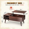 GALAXHERO Lift Top Coffee Table for Living Room Small Coffee Table with Storage,Hidden Compartment and Adjustable Shelf Mid Century Modern - 4 of 4