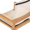 PAGED Outdoor Dining Chairs Set of 2 Patio Chairs with Wood Frame and Mesh Seating for Poolside, Garden, Backyard - 3 of 4