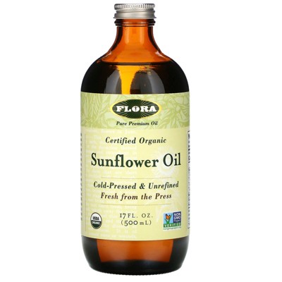 Cold Pressed Sunflower Oil - 1 Gallon Glass Bottle