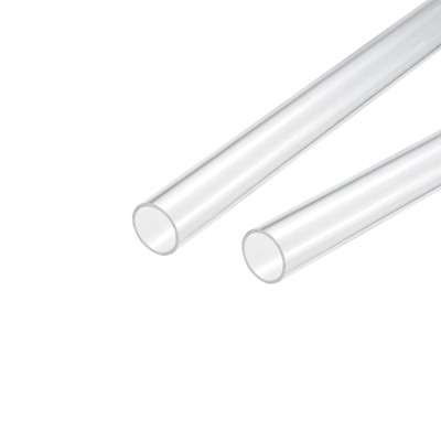 Unique Bargains Lamp Lantern Water Cooling System Acrylic Rigid Round Tubes 2 Pcs 10"