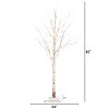 5ft. Pre-Lit Artificial Birch Tree with 76 Warm White LED Lights – Elegant Seasonal Holiday X-Mas Glow - 2 of 4