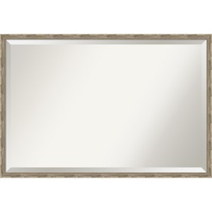 Mila Beveled Wood Framed Bathroom Vanity Wall Mirror - 1 of 4