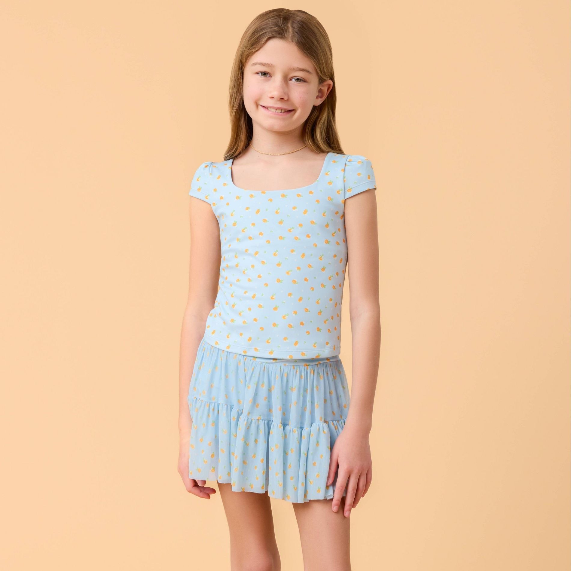 Blogilates Girls' Mommy & Me Princess Cap Sleeve T-Shirt