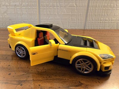 Mattel Brick Shop Hot Wheels Speed Series 200 Honda S2000 Building Set, 257 Pieces, Realistic Details and Stickers, for Adults Collectors and Children 10 Years Old, JFR88