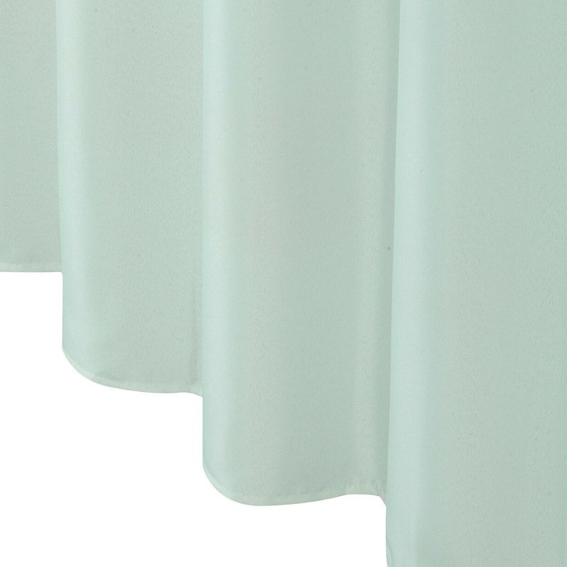 Kate Aurora Hotel Collection Water Resistant Fabric Shower Curtain Liner - Seamist/Aqua, 2 of 6