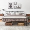 Bed Frame, Platform with Headboard & Footboard, Bed Frame Mattress Foundation, Metal Slat Support,Noise Free, Easy Assembly - 2 of 4