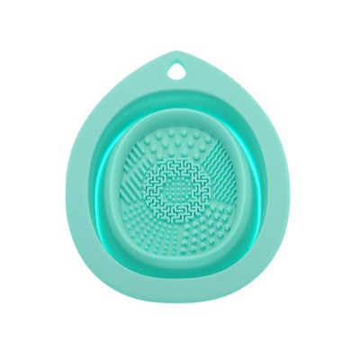 Unique Bargains Teardrop Shape Makeup Brush Cleaning Mat 1 Pc