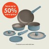 bella Housewares 8pc Store More Ceramic Nonstick Cookware Set with Removable Handles - 2 of 4