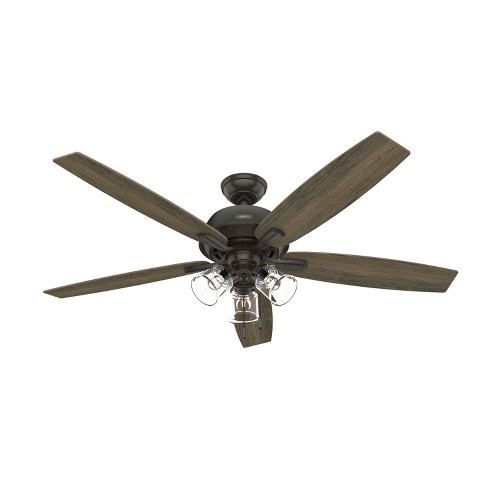 60" Dondra Ceiling Fan with Light Kit and Pull Chain (Includes LED Light Bulb) - Hunter Fan - image 1 of 4