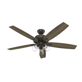 60" Dondra Ceiling Fan with Light Kit and Pull Chain (Includes LED Light Bulb) - Hunter Fan