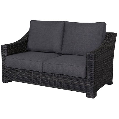 Bora Bora Wicker Patio Loveseat - Gray - Teva