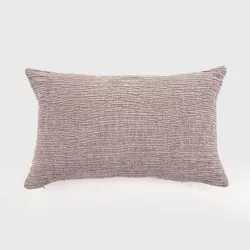 Oversized Chenille Textured Washed Woven Throw Pillow - Evergrace