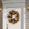 32" Harvest Sunflowers and Pumpkins Wreath - National Tree Company - image 2 of 4