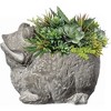 Classic Home and Garden Cement Buddies Indoor/Outdoor Planter with Drainage Hole, Frog - 3 of 4