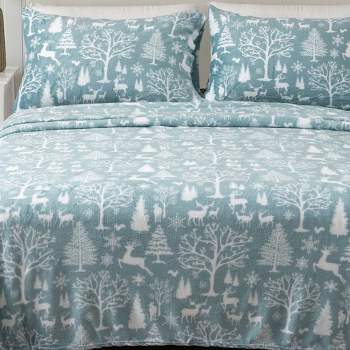 Printed Velvet Plush Fleece Sheet Set - Great Bay Home