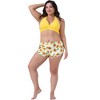 Agnes Orinda Women's Plus Size Sunflower High Waisted Halter Bathing Bikini Swimsuits Sets - 3 of 4