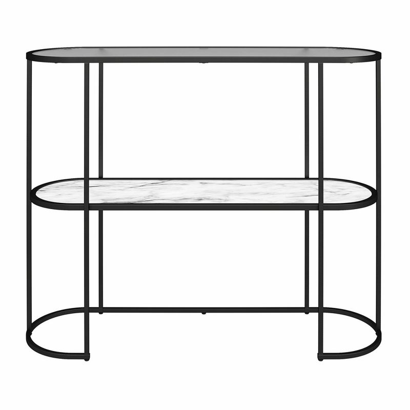 Moon Phases Console Table White Marble/Glass - Mr. Kate, 1 of 11