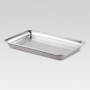 Bathroom Tray Brushed Nickel - Threshold , Silver