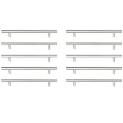 Elegant Lighting Quinn 6-5/16Inch Center to Center Brushed Nickel Bar Pull Multipack (set of 10)